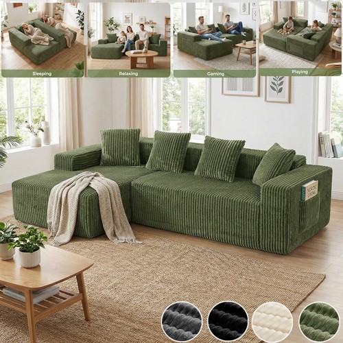 Ecksofa sofa couch cordsofa - sofa,