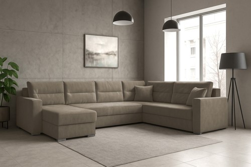 Großes ecksofa lars - ecksofa, u