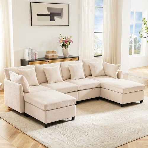 Big sofa sitzer beige neu - 6-sitzer,
